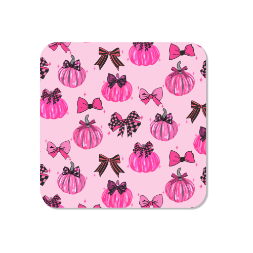 Pink Coquette Pumpkins and Bows Pattern - Magnet by EZbie