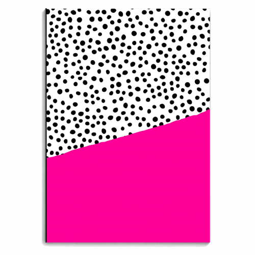 Pink Dalmatian Abstract Print - personalised A4, A5, A6 notebook by The 13 Prints
