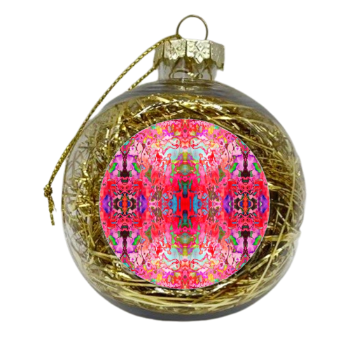 Pink Dreams - xmas bauble by Ellie Kennedy