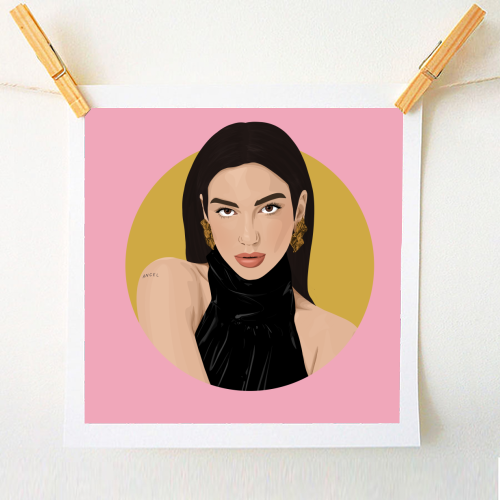 Pink Dua - A1 - A4 art print by Pink and Pip