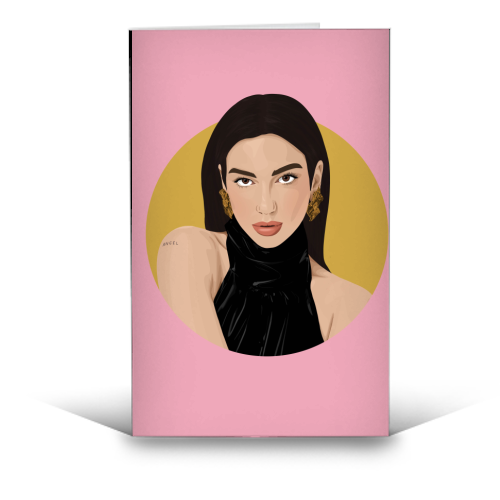 Pink Dua - funny greeting card by Pink and Pip