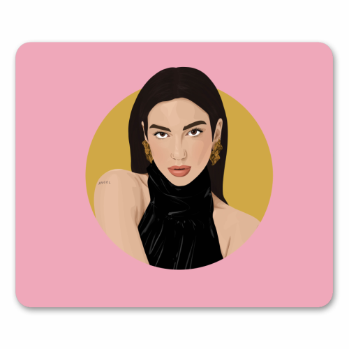 Pink Dua - mouse mat by Pink and Pip