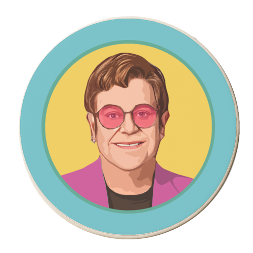 Pink Glasses - personalised beer coaster by DOLLY WOLFE