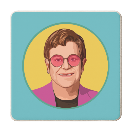 Pink Glasses - personalised beer coaster by DOLLY WOLFE