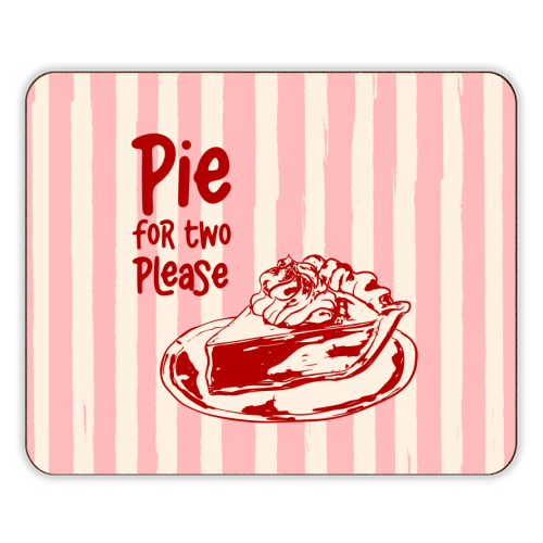 Pink Groovy Stripes Pie for Two Vintage Design - designer placemat by EZbie