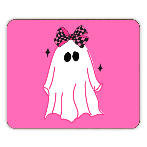 Pink Halloween Ghost - designer placemat by EZbie