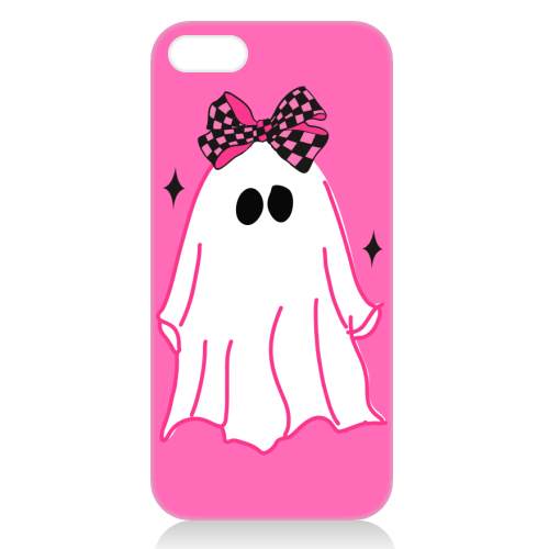 Pink Halloween Ghost - unique phone case by EZbie