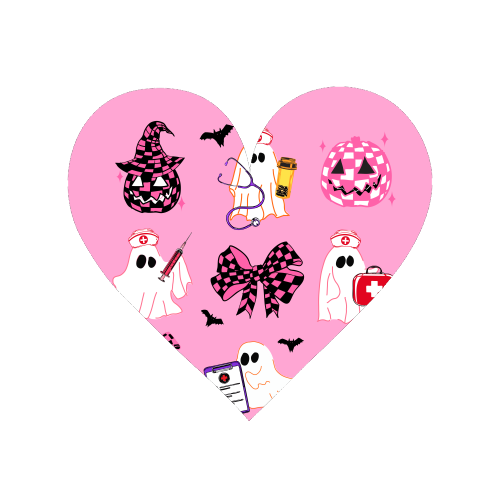 Pink Halloween Nurse Ghost Coquette - Magnet by EZbie