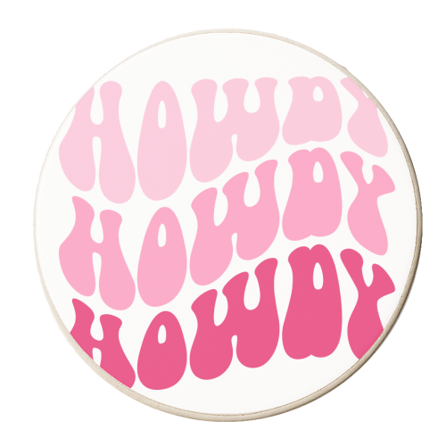 Pink Howdy - personalised beer coaster by Pink and Pip