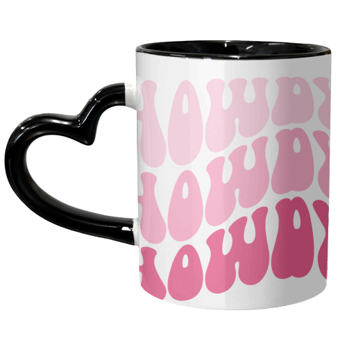 Pink Howdy - unique mug by Pink and Pip