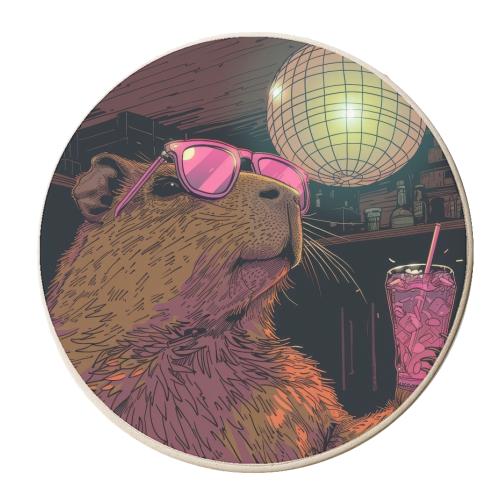 Pink is my color - personalised beer coaster by DejaReve