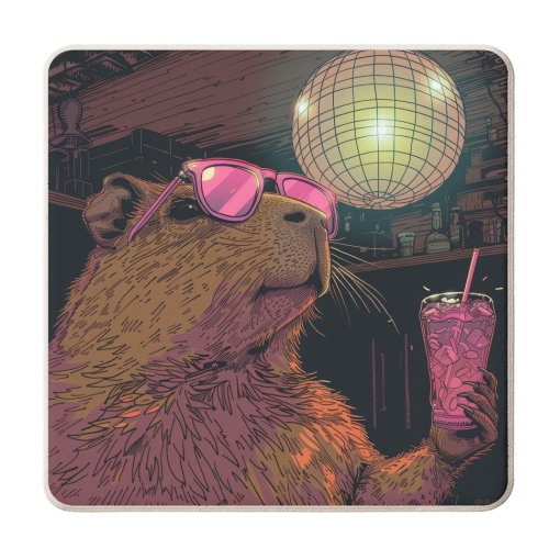 Pink is my color - personalised beer coaster by DejaReve