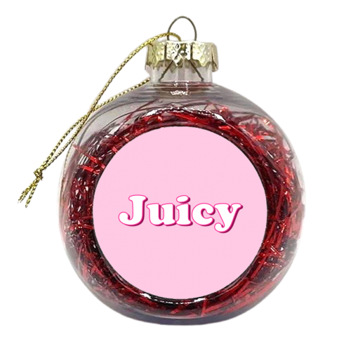 Pink & Juicy - xmas bauble by Adam Regester