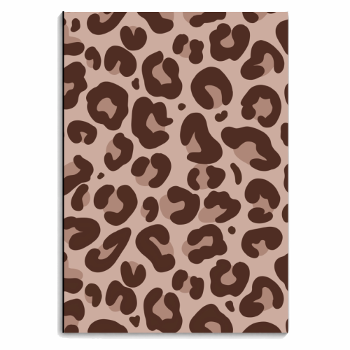 Pink leopard print - personalised A4, A5, A6 notebook by The Girl Next Draw