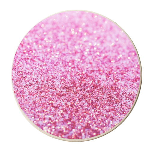 Pink Mermaid Glitter Glam #1 (Faux Glitter) #shiny #decor #art - personalised beer coaster by Anita Bella Jantz
