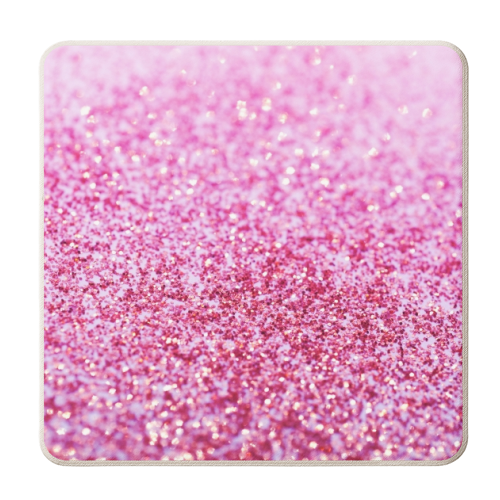 Pink Mermaid Glitter Glam #1 (Faux Glitter) #shiny #decor #art - personalised beer coaster by Anita Bella Jantz