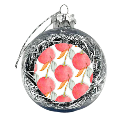Pink Oranges - xmas bauble by NICOLEFAHRENDORFF1
