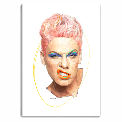Pink P!nk - personalised A4, A5, A6 notebook by Beverley Rae
