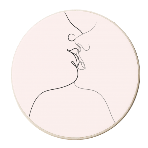 Pink Passion - personalised beer coaster by Adam Regester