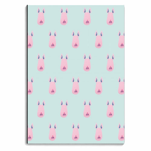 Pink Pig Pattern - personalised A4, A5, A6 notebook by Alexander Jackson