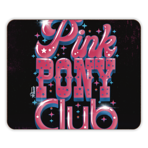 Pink Pony Club (3D version) - designer placemat by ARTECCO