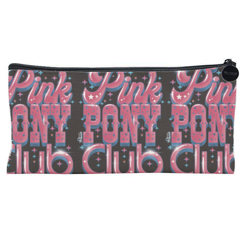 Pink Pony Club (3D version) - flat pencil case by ARTECCO