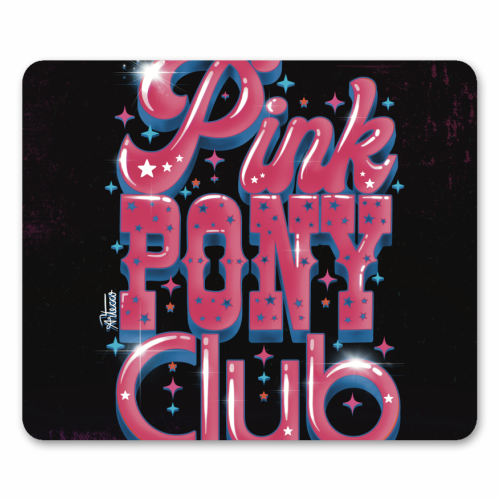 Pink Pony Club (3D version) - mouse mat by ARTECCO