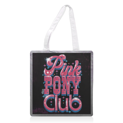 Pink Pony Club (3D version) - printed canvas tote bag by ARTECCO