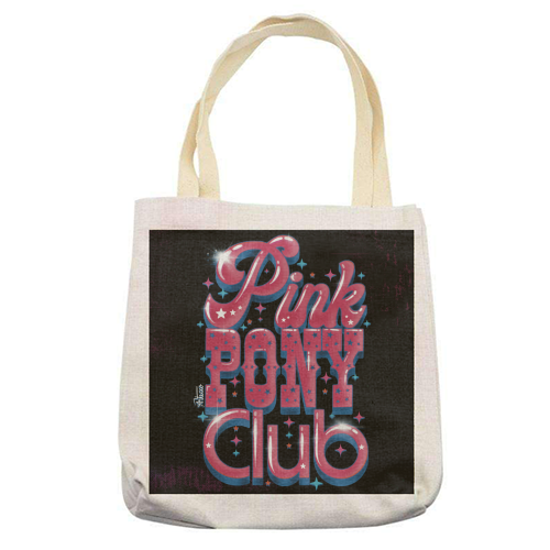 Pink Pony Club (3D version) - printed canvas tote bag by ARTECCO