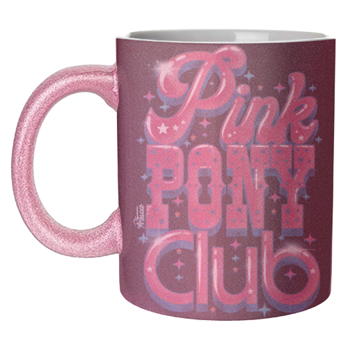 Pink Pony Club (3D version) - unique mug by ARTECCO