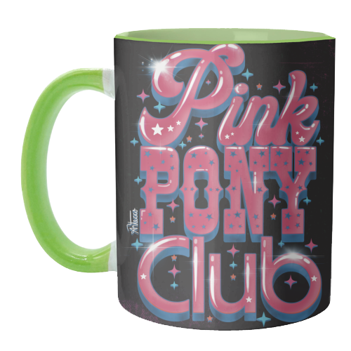 Pink Pony Club (3D version) - unique mug by ARTECCO
