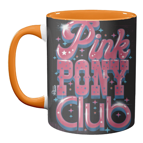 Pink Pony Club (3D version) - unique mug by ARTECCO