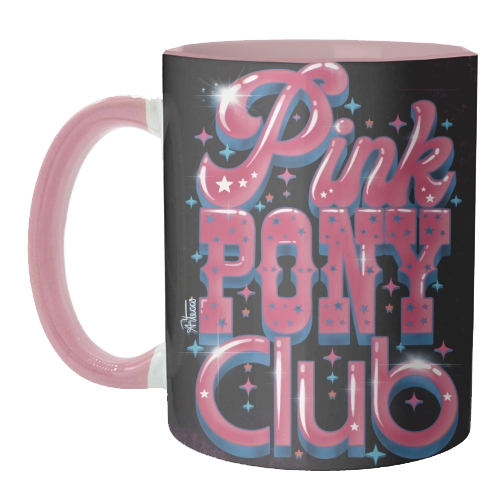 Pink Pony Club (3D version) - unique mug by ARTECCO