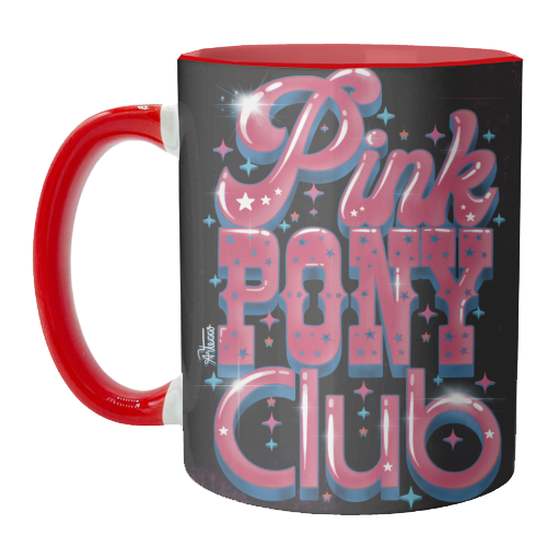 Pink Pony Club (3D version) - unique mug by ARTECCO