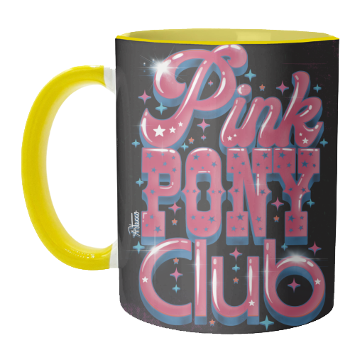 Pink Pony Club (3D version) - unique mug by ARTECCO