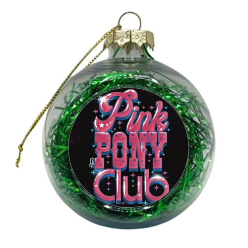 Pink Pony Club (3D version) - xmas bauble by ARTECCO