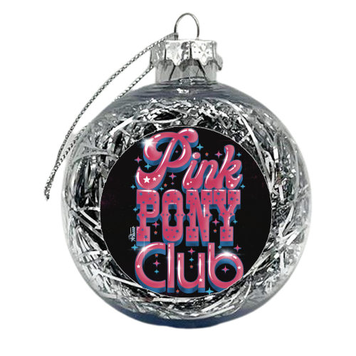Pink Pony Club (3D version) - xmas bauble by ARTECCO