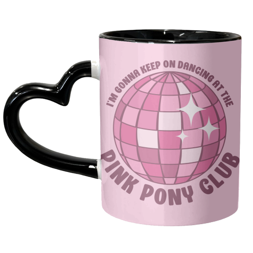Pink Pony Club -  Disco Ball - unique mug by Amy Farmer