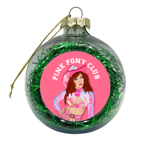 Pink Pony Club - xmas bauble by The Queer Store