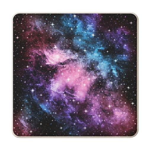 Pink Purple Blue Galaxy Nebula Dream #1 #decor #art - personalised beer coaster by Anita Bella Jantz