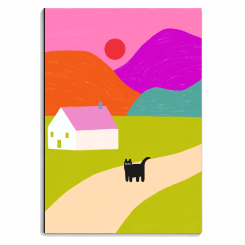 Pink Roof - personalised A4, A5, A6 notebook by The Paper Tail