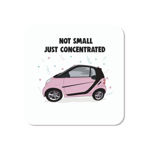 Pink Smart Car Print - Magnet by Drawings by Firefly