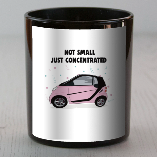 Pink Smart Car Print - scented candle by Drawings by Firefly