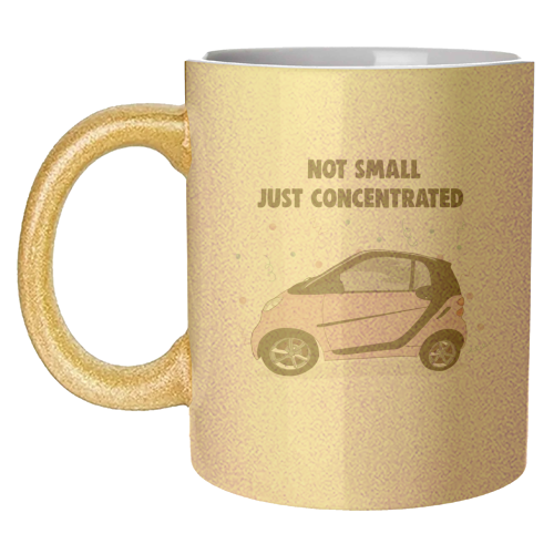 Pink Smart Car Print - unique mug by Drawings by Firefly