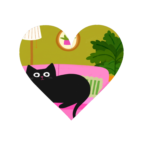 Pink Sofa - Magnet by The Paper Tail