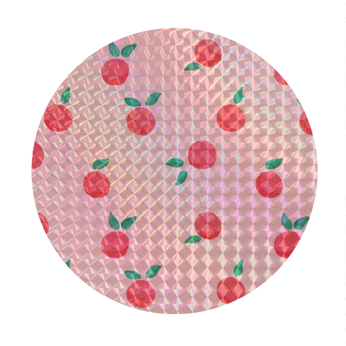 Pink Summer Peaches Delight - Circle Sticker by Ania Wieclaw