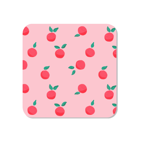 Pink Summer Peaches Delight - Magnet by Ania Wieclaw