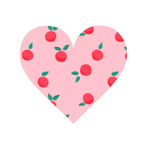 Pink Summer Peaches Delight - Magnet by Ania Wieclaw