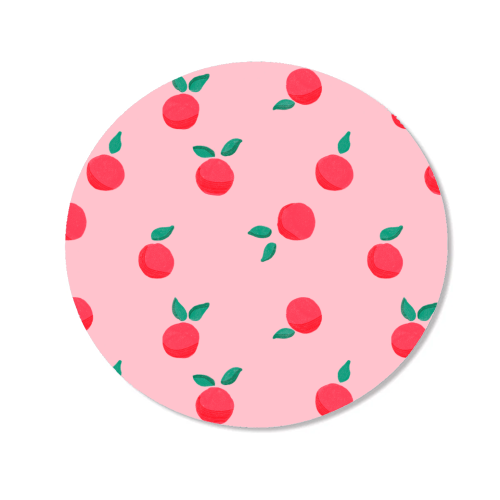 Pink Summer Peaches Delight - Magnet by Ania Wieclaw