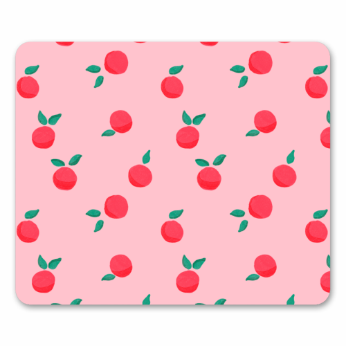 Pink Summer Peaches Delight - mouse mat by Ania Wieclaw